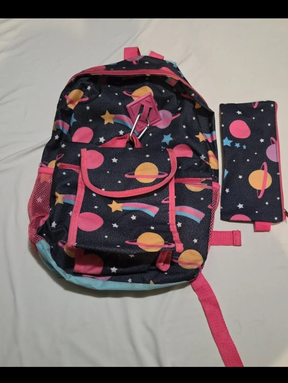 Chic girls 17 inch space 3 piece back to school bookbag #07